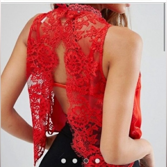 Free People Tied to You Lace Top - Picture 4 of 7